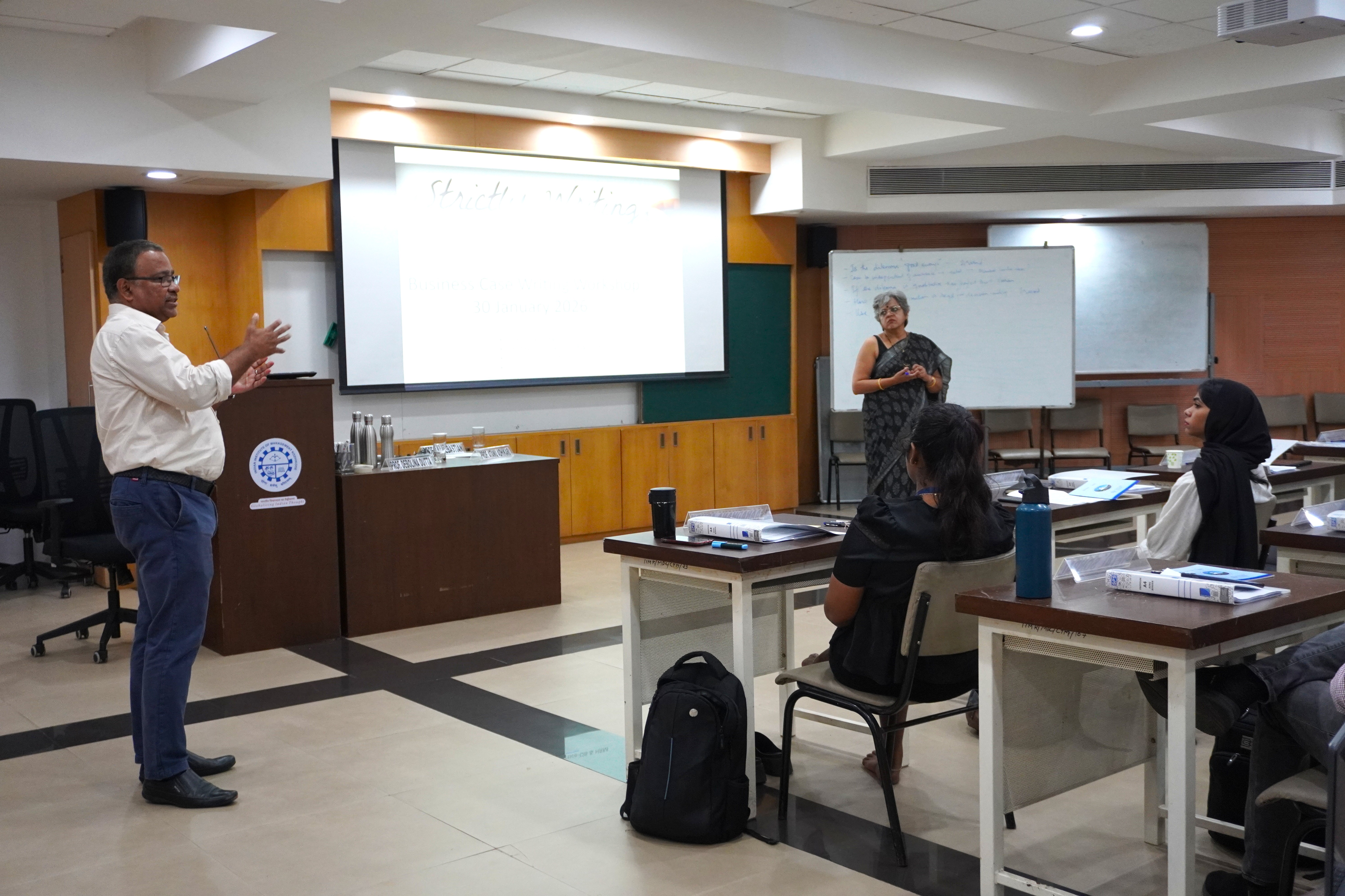 Participants collaborating during workshop